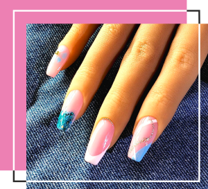 Deep Blue Ozean Nails