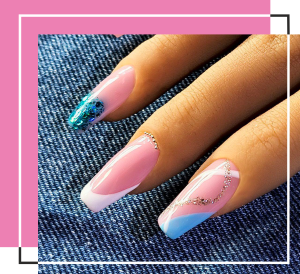 Deep Blue Ozean Nails