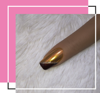 Golden chromium with highlights